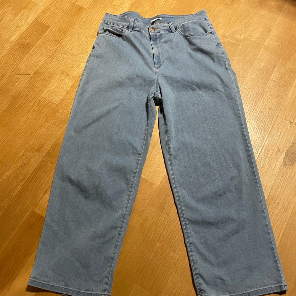 Eileen Fisher Light Blue Straight Leg Jeans